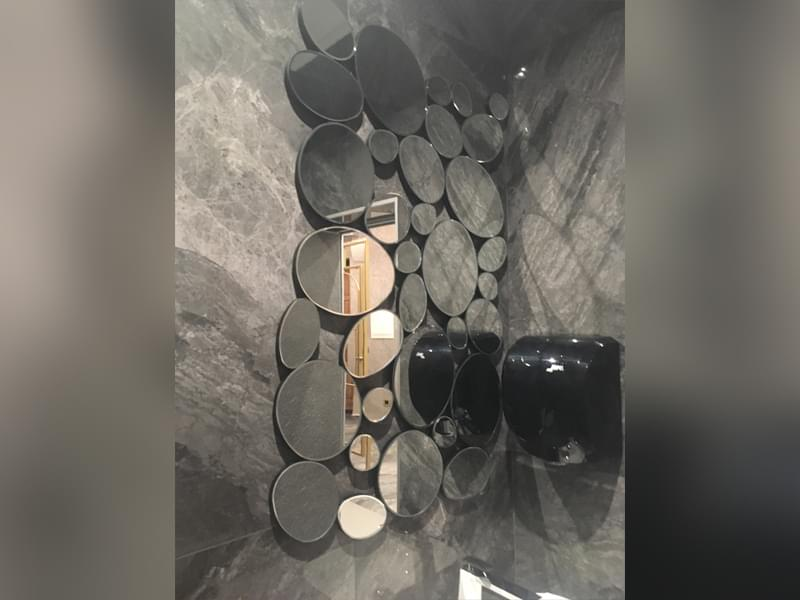 Декоративное зеркальное панно в ванную